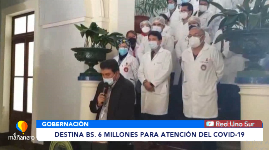 GOBERNACIÓN DESTINA BS 6 MILLONES ADICIONALES PARA LA PANDEMIA Red