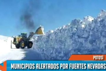 Fuertes nevadas en Potosí