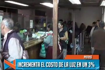 Incrementa el costo de la energía eléctrica en un 3% a nivel nacional en Bolivia