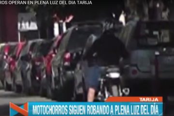 MOTOCHORROS OPERAN A PLENA LUZ DEL DÍA EN TARIJA