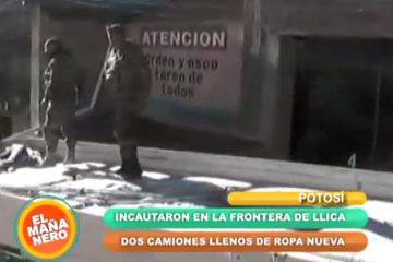 CONFISCARON DOS CAMIONES EN LLICA CON ROPA DE CONTRABANDO