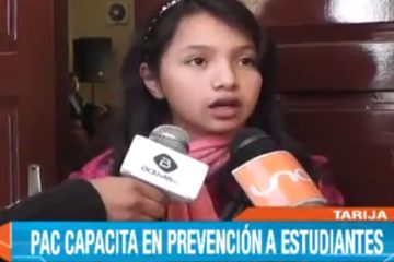 PAC CAPACITA A ESTUDIANTES EN UNIDADES EDUCATIVAS EN PREVENCIÓN