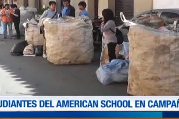 ESTUDIANTES DEL AMERICAN SCHOOL EN CAMPAÑA DE RECICLAJE