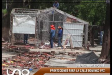 PROYECCIONES PARA LA CALLE DOMINGO PAZ