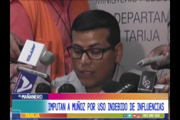 IMPUTAN A MUÑOZ POR USO INDEBIDO DE INFLUENCIAS