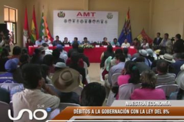 DÉBITOS A LA GOBERNACIÓN CON LA LEY DEL 8%