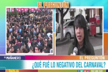 EL PREGUNTÓN: LO NEGATIVO DEL CARNAVAL