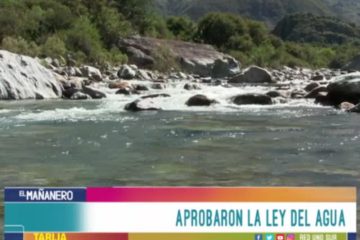 APROBARON LA LEY DEL AGUA