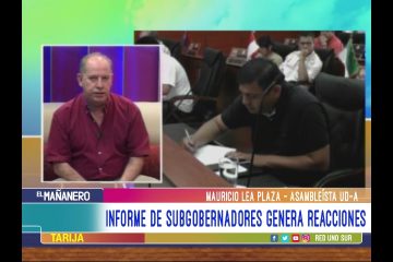 TEMA DEL DÍA: INFORME DE SUBGOBERNADORES GENERA REACCIONES