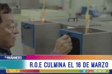 TEMA DEL DÍA: ROE CULMINA EL 16 DE MARZO