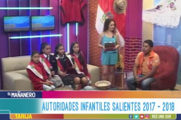 TEMA DEL DÍA: AUTORIDADES INFANTILES SALIENTES 2017-2018