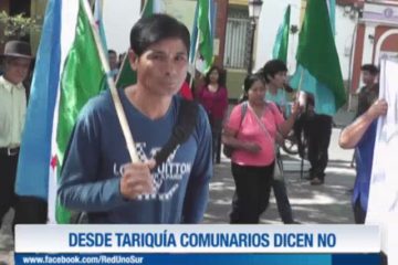 DESDE TARIQUÍA COMUNARIOS DICEN NO