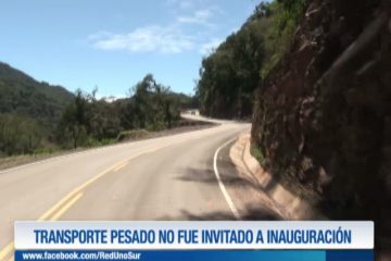 EL TRANSPORTE PESADO NO FUE INVITADO A INAUGURACIÓN