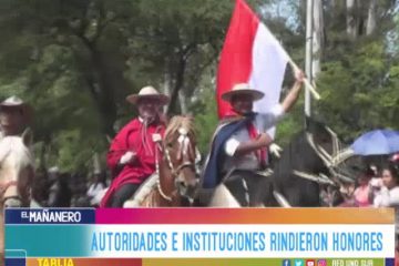 FERVOR CÍVICO SE CONCENTRÓ EN LA AVENIDA VÍCTOR PAZ