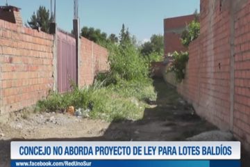 EL CONCEJO NO ABORDA EL PROYECTO DE LEY PARA LOTES BALDÍOS