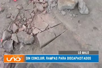 LO MALO: SIN CONCLUIR, RAMPAS PARA DISCAPACITADOS