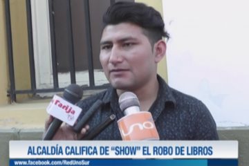 ALCALDÍA CALIFICA DE “SHOW POLÍTICO”  EL ROBO DE LIBROS