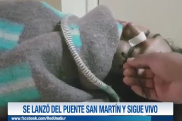 SE LANZÓ DEL PUENTE SAN MARTÍN Y SIGUE VIVO