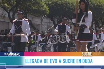 LLEGADA DE EVO A SUCRE EN DUDA