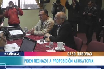 PIDEN RECHAZO A LA PROPOSICIÓN ACUSATORIA POR EL CASO QUIBORAX