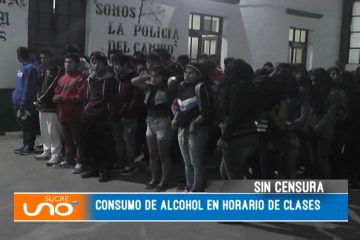 SIN CENSURA: CONSUMO DE ALCOHOL EN HORARIO DE CLASES