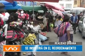 REALIDAD URBANA: SE INSISTIRÁ EN EL REORDENAMIENTO