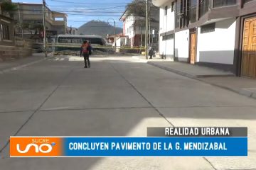 REALIDAD URBANA: PAVIMENTO DE LA CALLE GREGORIO MENDIZABAL