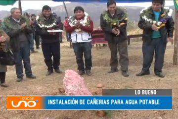 LO BUENO: INSTALACIÓN DE CAÑERÍAS PARA AGUA POTABLE