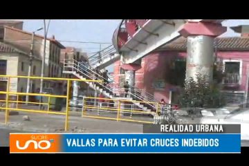 REALIDAD URBANA: VALLAS PARA EVITAR CRUCES INDEBIDOS