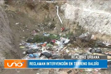 REALIDAD URBANA: RECLAMAN INTERVENCIÓN EN TERRENO BALDÍO