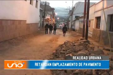 REALIDAD URBANA: PAVIMENTO EN LA CALLE LA PAZ