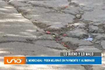 LO MALO: PIDEN MEJORAS EN PAVIMENTO Y ALUMBRADO