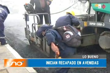 LO BUENO: INICIAN RECAPADO EN AVENIDAS