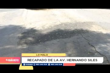 LO MALO: BACHES EN LA AVENIDA HERNANDO SILES