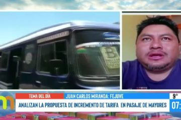 ANALIZAN LA PROPUESTA DE INCREMENTO DE TARIFAS EN PASAJES DE MAYORES 