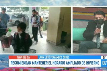 RECOMIENDAN MANTENER EL HORARIO AMPLIADO DE INVIERNO