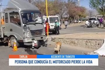 PERSONA QUE CONDUCÍA EL MOTORIZADO PIERDE LA VIDA