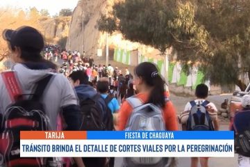 TRÁNSITO BRINDA EL DETALLE DE CORTES VIALES POR LA PEREGRINACIÓN 