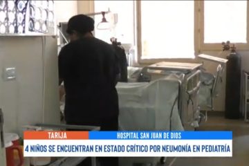 4 NIÑOS SE ENCUENTRAN EN ESTADO CRÍTICO POR NEUMONÍAS EN PEDIATRÍA