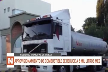 APROVISIONAMIENTO DE COMBUSTIBLE SE REDUCE A 5 MIL LITROS MES