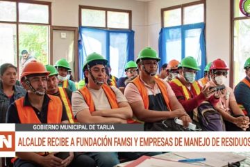 ALCALDE RECIBE A FUNDACIÓN FAMSI Y EMPRESAS DE MANEJO DE RESIDUOS