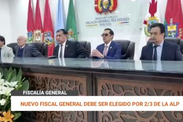 NUEVO FISCAL GENERAL DEBE SER ELEGIDO POR 2/3 DE LA ALP