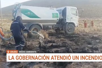 LA GOBERNACIÓN ATENDIÓ UN INCENDIO