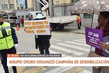 AMUPEI ORURO ORGANIZÓ CAMPAÑA DE SENSIBILIZACIÓN