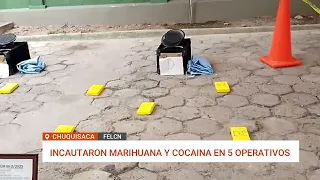 FELCN DECOMISA DROGA EN CHUQUISACA: CINCO DETENIDOS EN OPERATIVOS ANTINARCÓTICOS