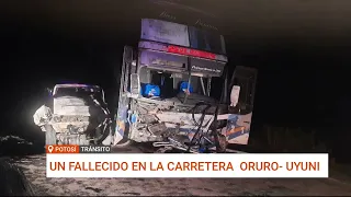 UN FALLECIDO EN ACCIDENTE EN LA CARRETERA ORURO-UYUNI