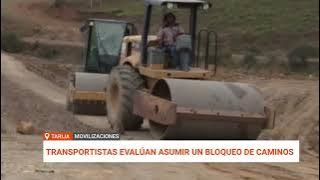 TRANSPORTISTAS AMENAZAN CON PARO INDEFINIDO POR MAL ESTADO DE CARRETERAS